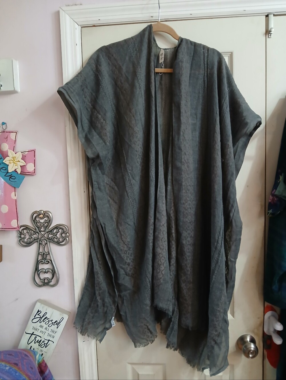 Unbranded Kimono Cardigan Duster – Lightweight OSFM Whimsy 100% Polyester
